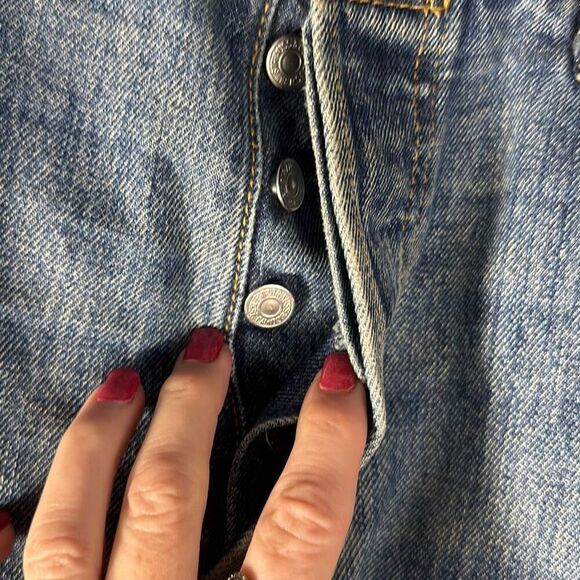 Levi’s Mens 501 Straight Jeans Button Fly size W34 x L29 - Picture 3 of 10